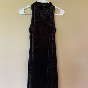 Velvet black dress